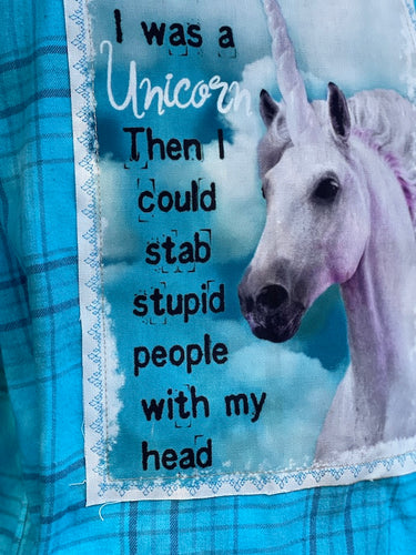 I Wish I Was A Unicorn- NEW COLOR Bahama Blue